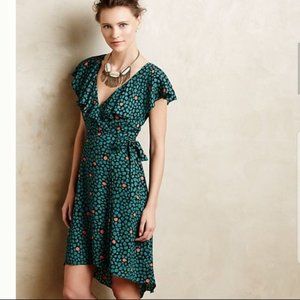 HD in Paris Flutter Sleeve Faux Wrap Dress